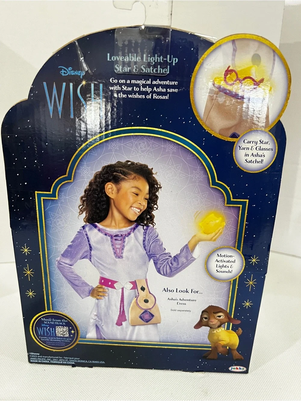 Disney WISH Loveable light-Up Interactive Role Play Star & Satchel Toy 3+ Years